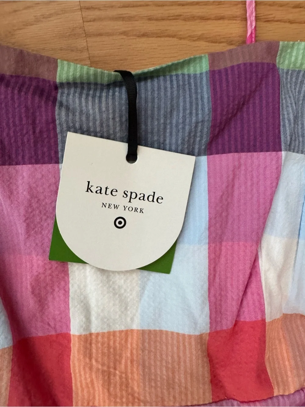 kate spade Multicolor Plaid Dress – Pink, Green, Orange, Purple, White - M